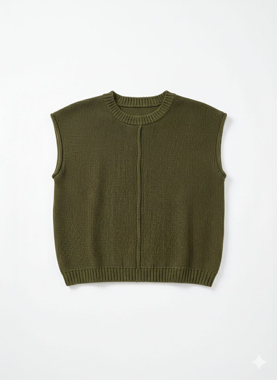 وست بافت زنانه Temu تکپوش ساده و شیک