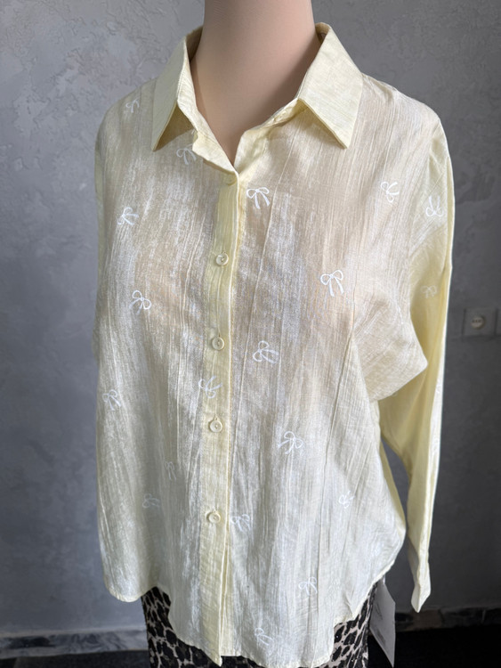 شومیز حریر شیشه ای فری سایز