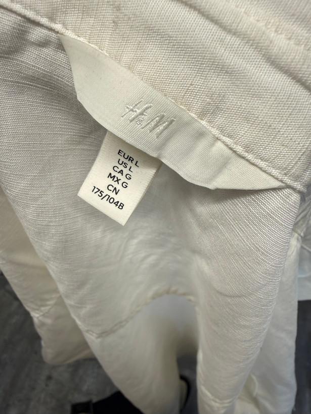 شومیز لینن سفید بیسیک اوریجینال H & M