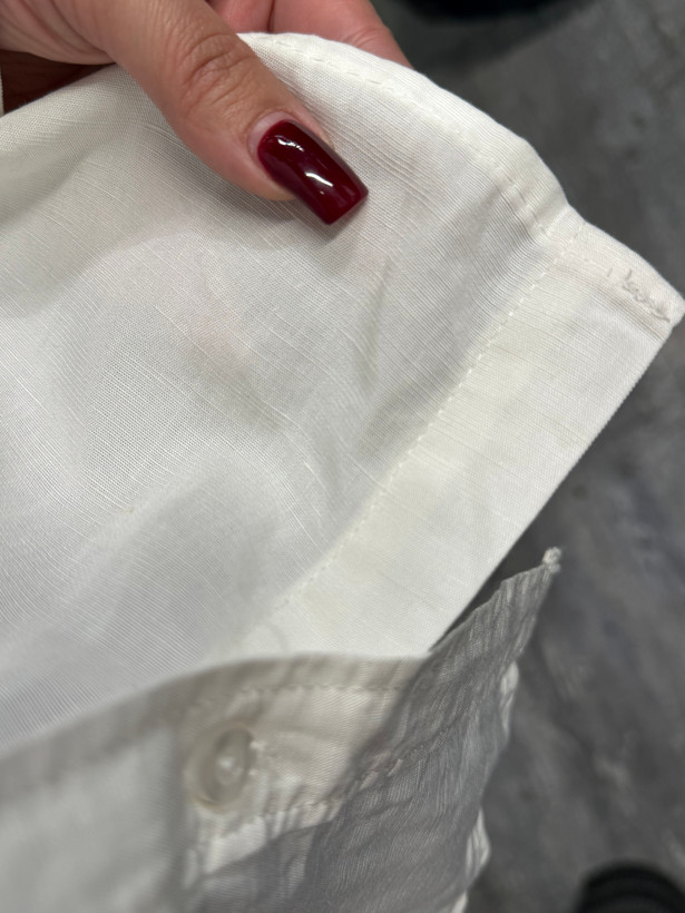 شومیز لینن سفید بیسیک اوریجینال H & M